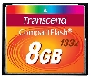 Transcend 8GB CF CARD (133X、 TYPE I ) TS8GCF133
