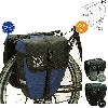 アズマ産業(株) オーストリッチ OSTRICH パニアバッグ P-115 ネイビーブルー 自転車 バッグ