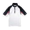 グローブライド ダイワ スペシャル ウィックセンサー ジップアップ半袖メッシュシャツ DE-7302 ブラック (2XL)
