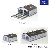 (有)コスミック ■ (NS-97TK)4線車庫組立キット TOMIXレール用 COSMIC鉄道模型Nゲージ