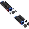 ジーアールケー(株) Palmy Sports パルミー ダブルリング ロング/ハーフ ブラック/ブルー PS-G235