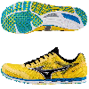 ミズノ MIZUNO ウエーブ エキデン 10(イエロー×ブラック×ブルー) U1GD152045 陸上競技 レーシングシューズ・マラソンシューズ (メンズ)